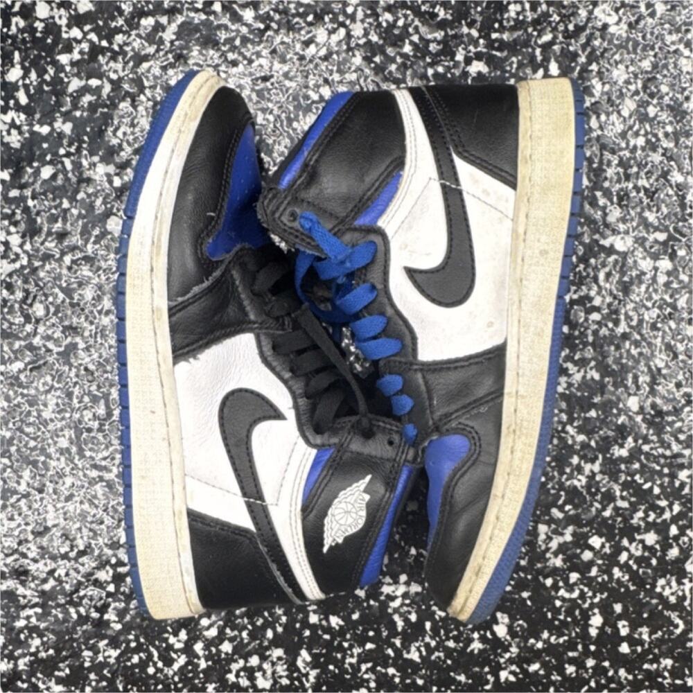 Nike Air Jordan 1 Retro High OG Black Blue White Men's Sneakers 575441-041